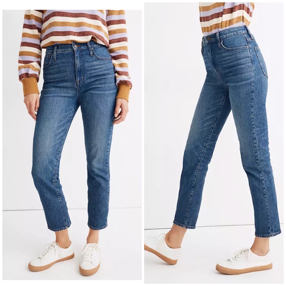 Madewell high rise classic straight jeans NWOT